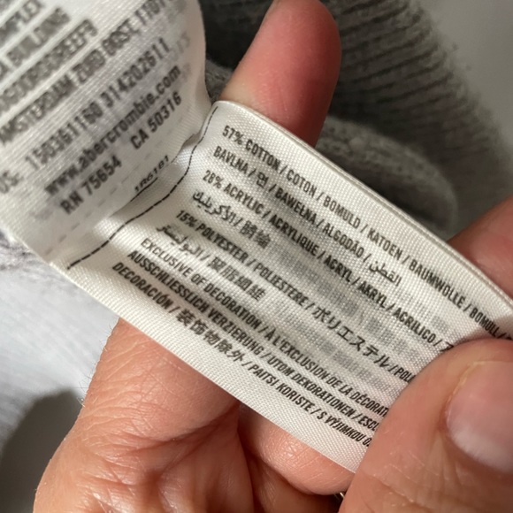 Gray Abercrombie Sweater Cardigan - Picture 3 of 5